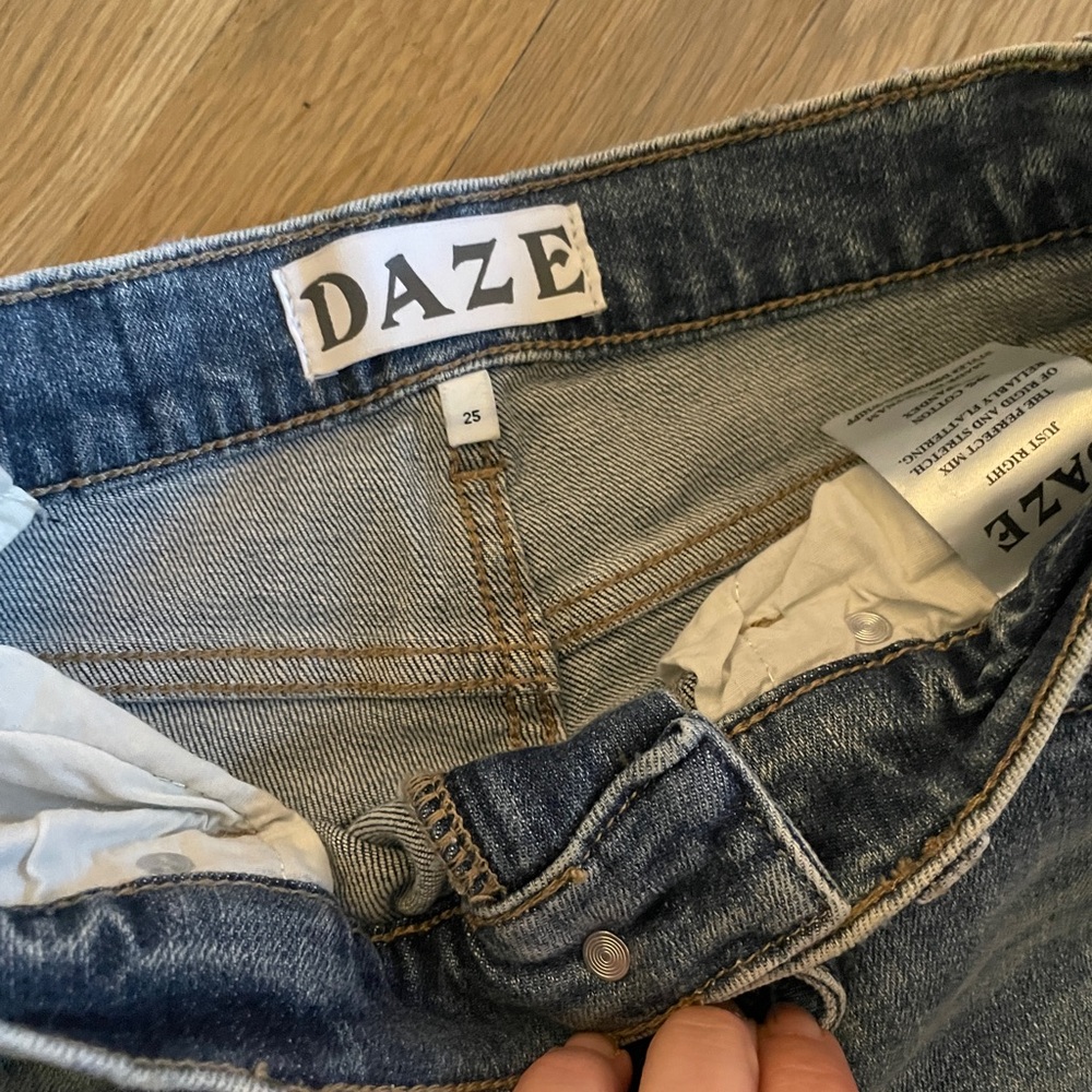 Distressed Blue Jeans - Picture 2 of 2